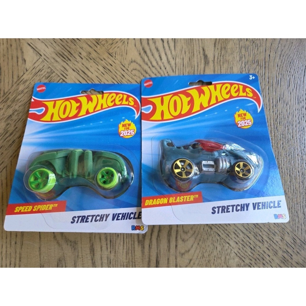 Hot Wheels Stretchy Vehicles Bundle X 2-2025 (Sold Out in store) Lot Of 2 New